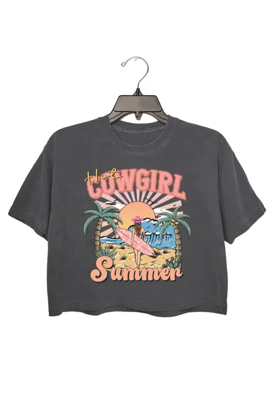 The Cowgirl Summer Crop Top For Women sold by Fancy Tees