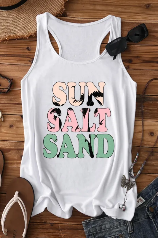 Sun Salt Sand Tank Top For Women made by Fancy Tees