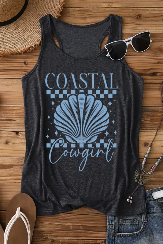 Coastal Cowgirl Shell Tank Top For Women sold by Fancy Tees