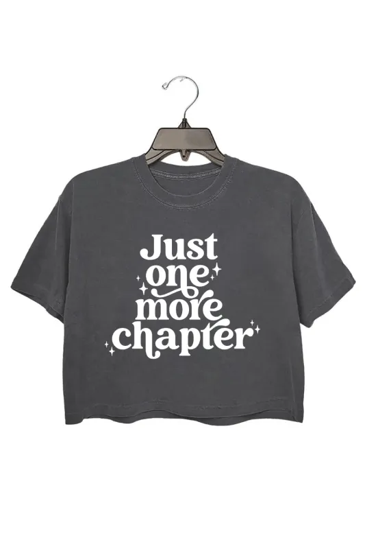 Just One More Chapter Booktrovert Crop Top For Women made by Fancy Tees