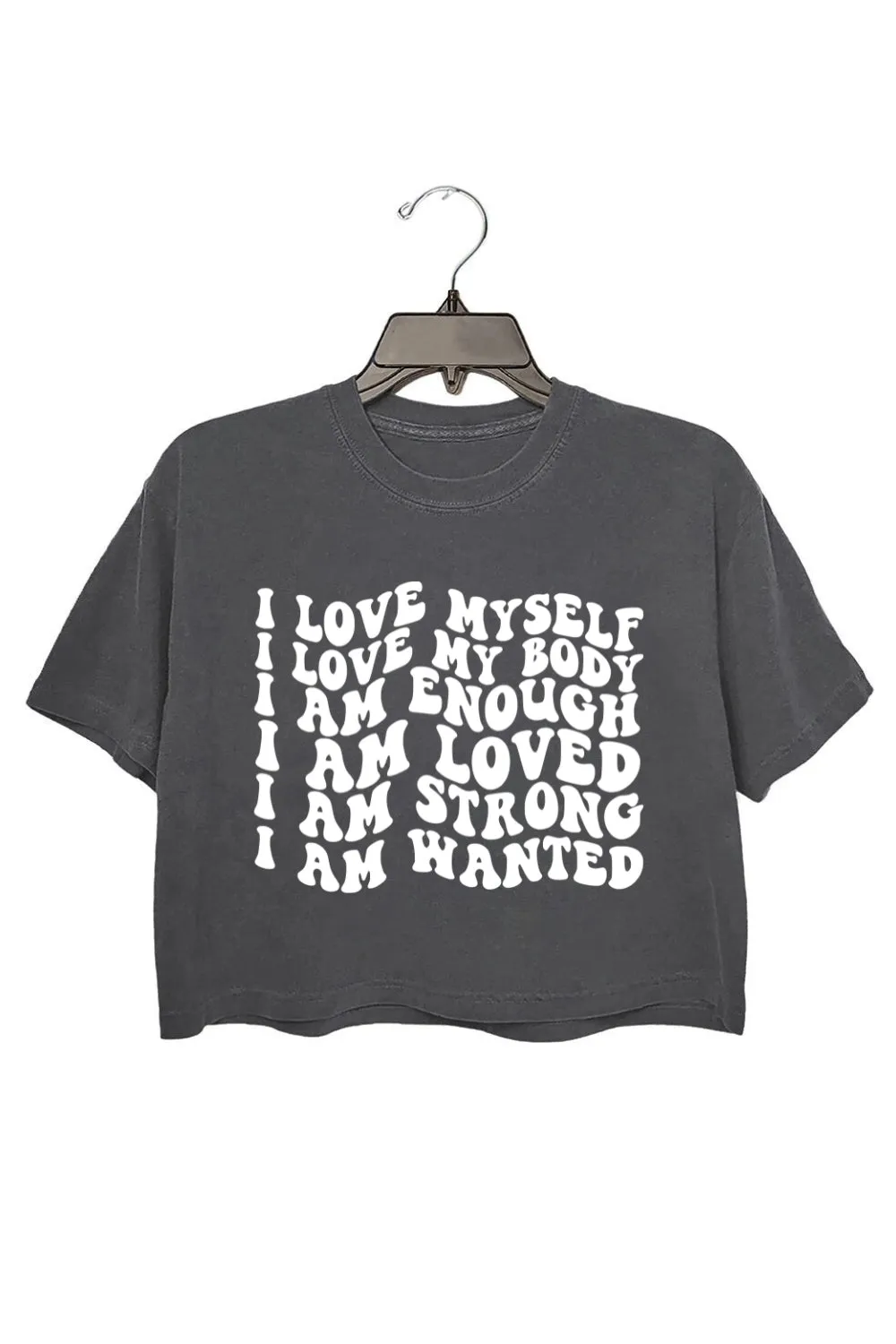 Positive Affirmations Self Love Crop Top For Women sold by Fancy Tees