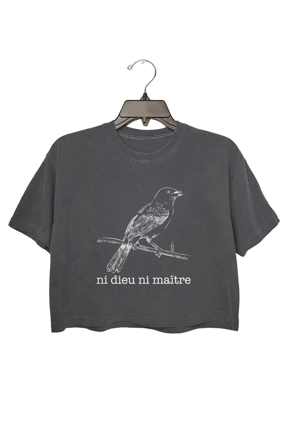 Ni Dieu Ni Maître No God No Master Crop Top For Women sold by Fancy Tees