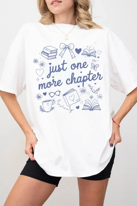 Just One More Chapter Bookish Tee For Women made by Fancy Tees
