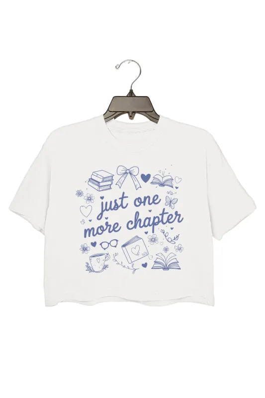 Just One More Chapter Bookish Crop Top For Women sold by Fancy Tees