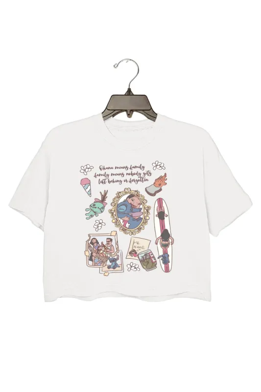 Blue Monster Magical Cartoon Crop Top For Women sold by Fancy Tees