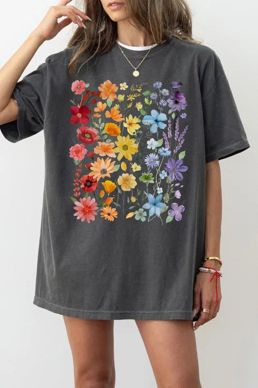 LGBTQ Pride Wildflowers Tee sold by Fancy Tees