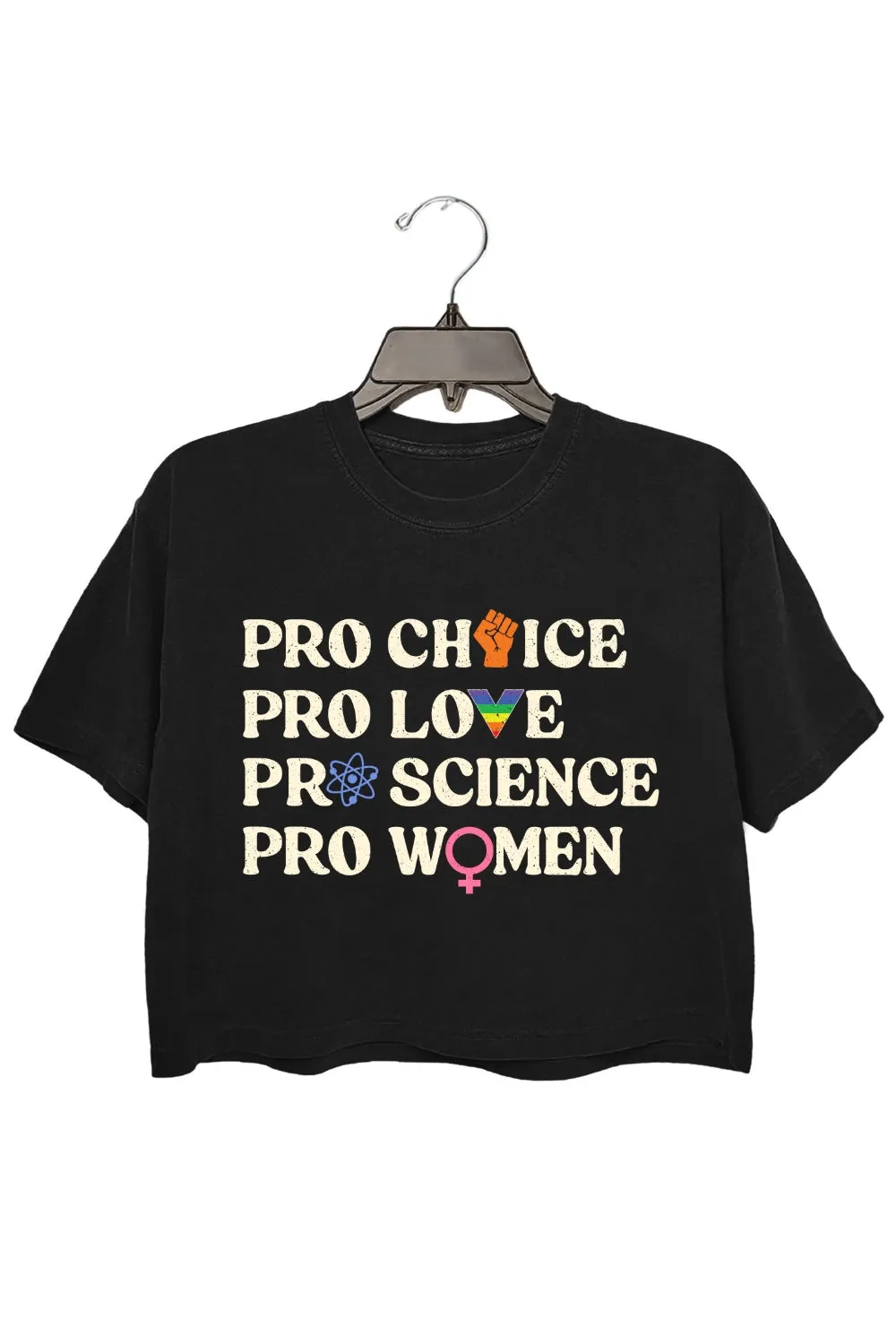Pro Choice Women Rights Crop Top For Women sold by Fancy Tees product image thumbnail 3