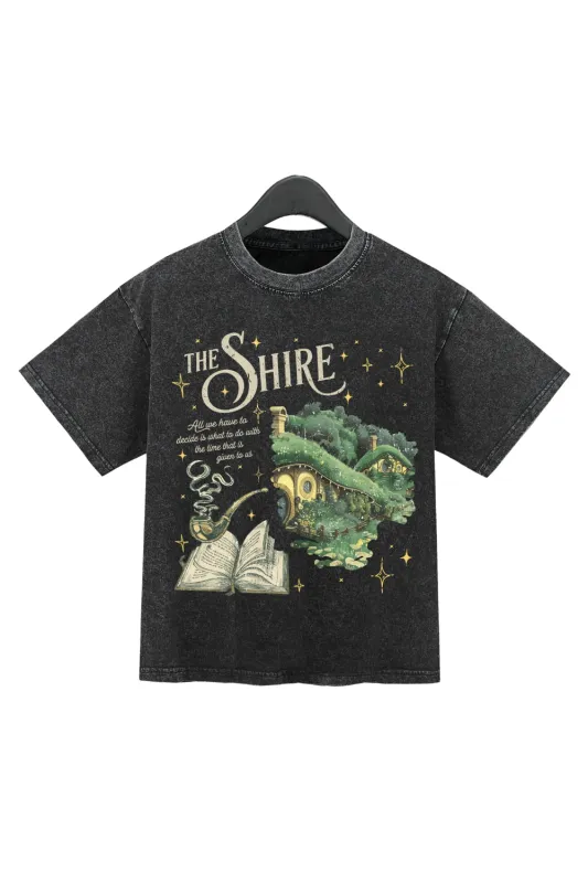 The Lord Of The Rings The Shire Washed Crop Top For Women sold by Fancy Tees