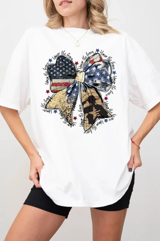 Coquette American Honor The Brave Tee For Women sold by Fancy Tees