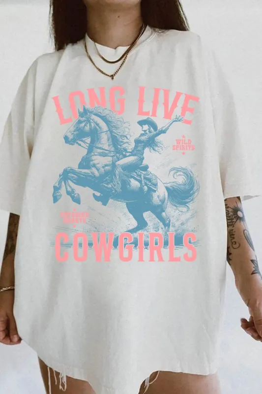 Long Live Cowgirls Wild Tee For Women sold by Fancy Tees