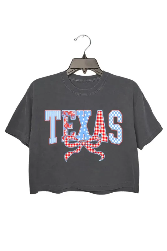Preppy Texas Coquette Crop Top For Women sold by Fancy Tees