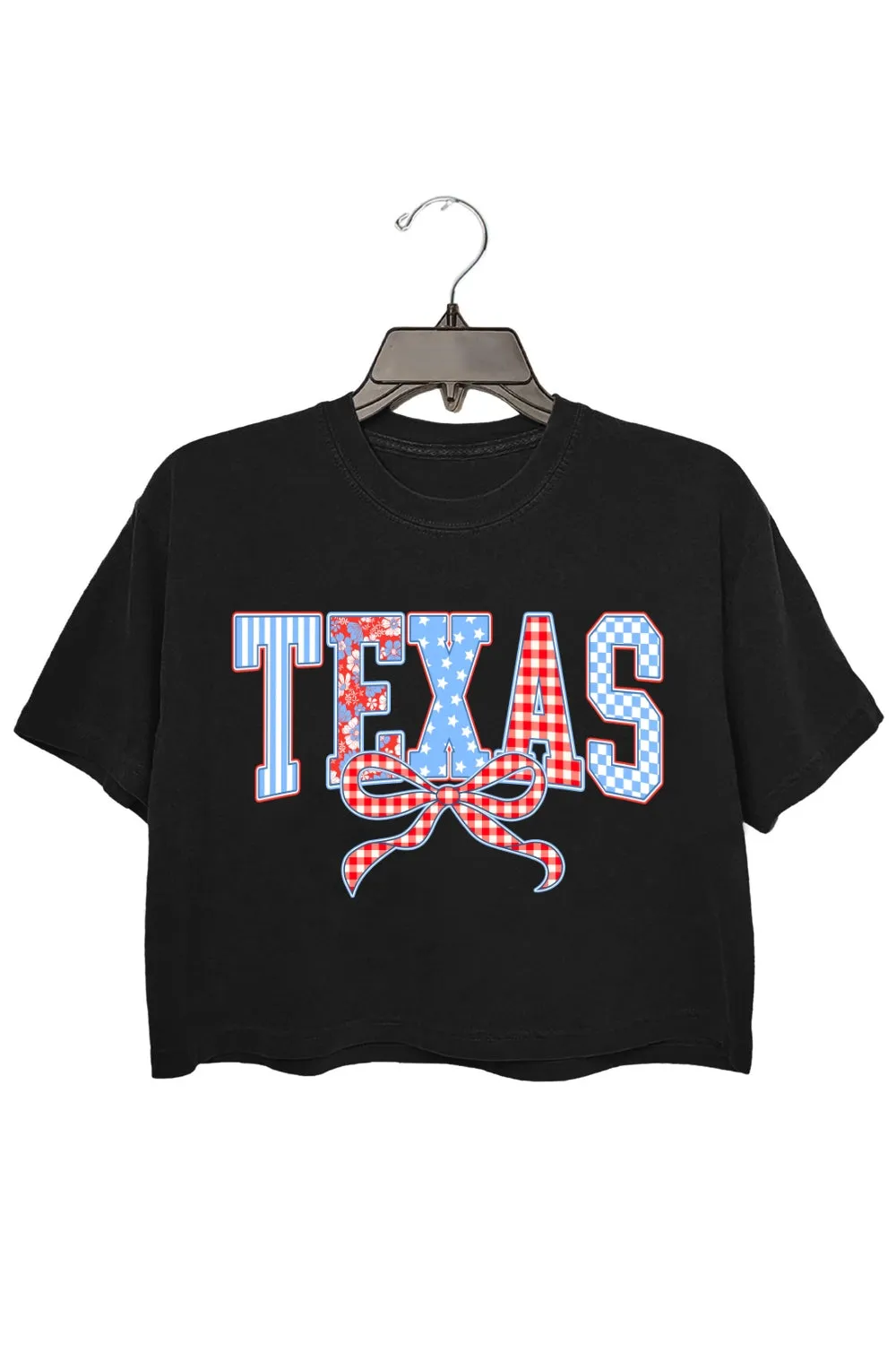 Preppy Texas Coquette Crop Top For Women sold by Fancy Tees product image thumbnail 3