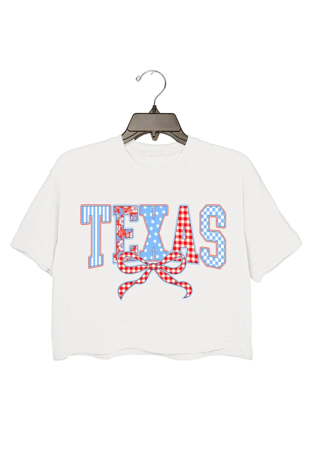 Preppy Texas Coquette Crop Top For Women sold by Fancy Tees product image thumbnail 2