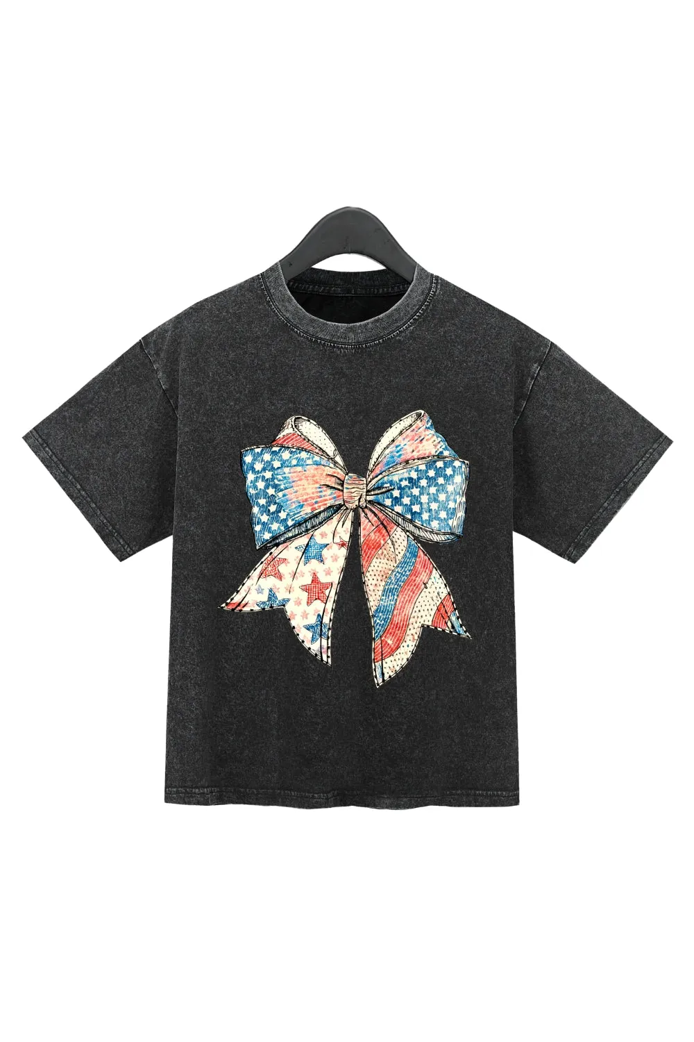 Coquette 4th Of July American Girl Washed Crop Top For Women sold by Fancy Tees