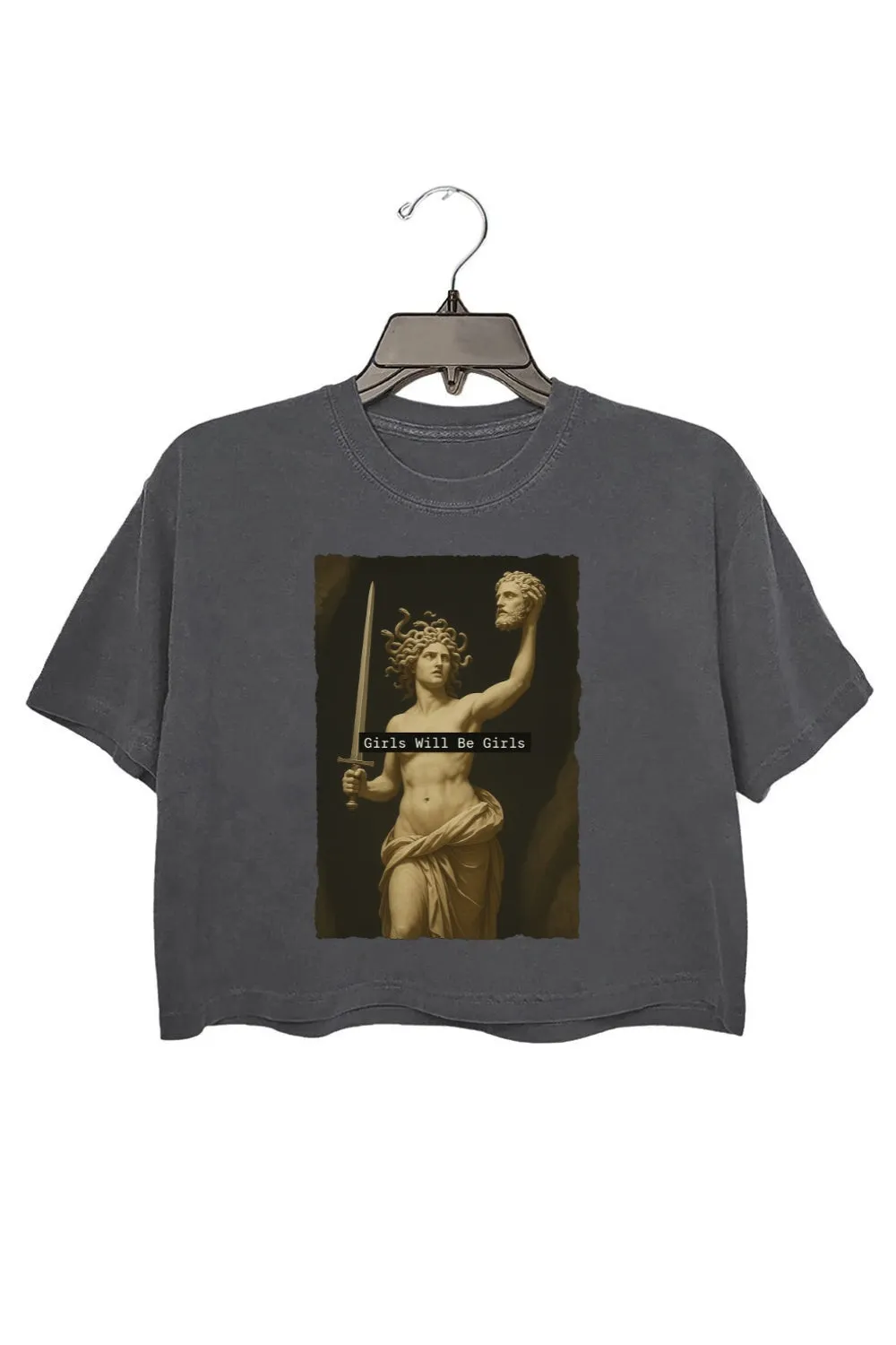 Girls Will Be Girls Medusa Crop Top For Women sold by Fancy Tees