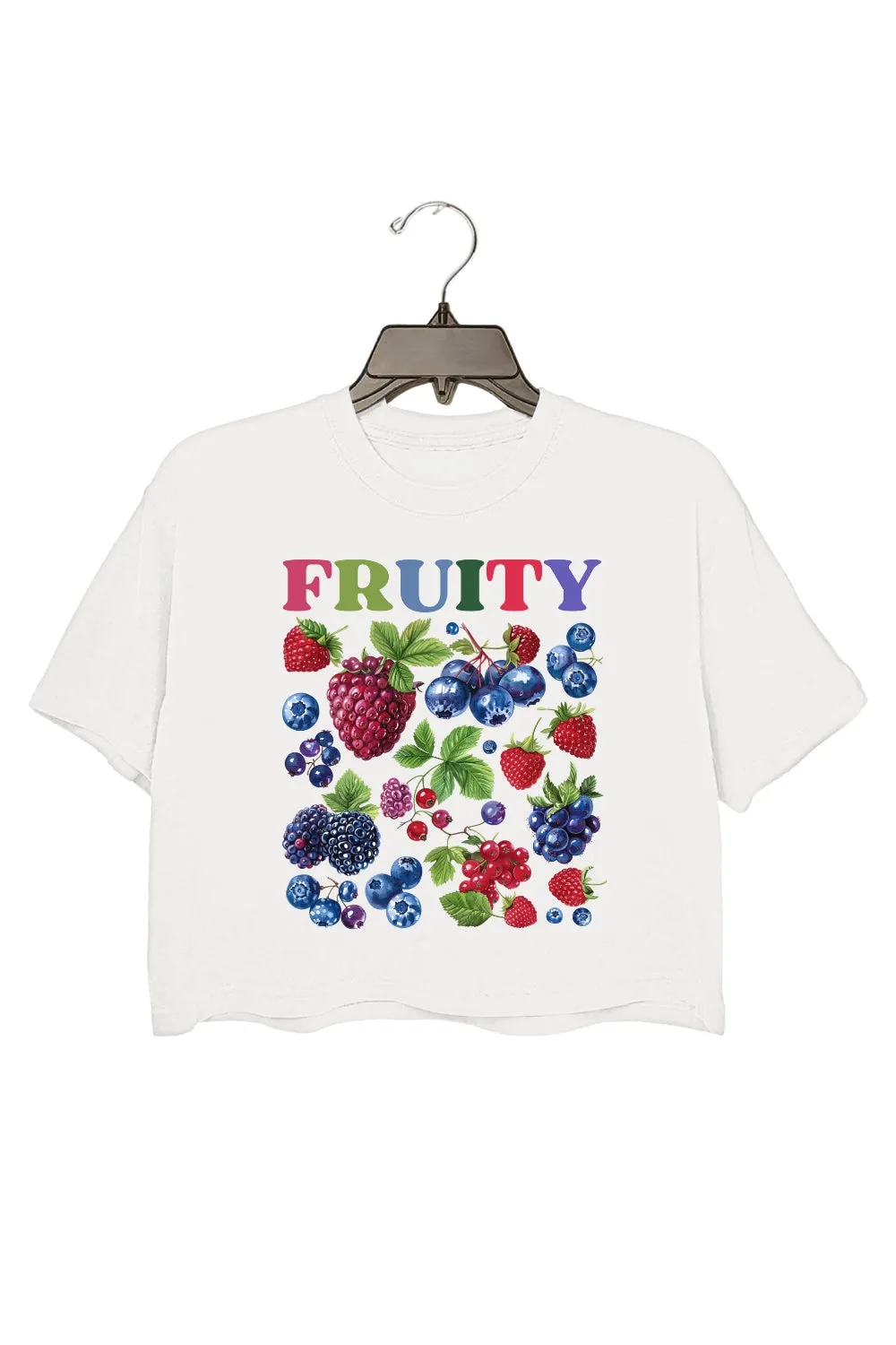 Fruity Subtle Pride Crop Top For Women sold by Fancy Tees