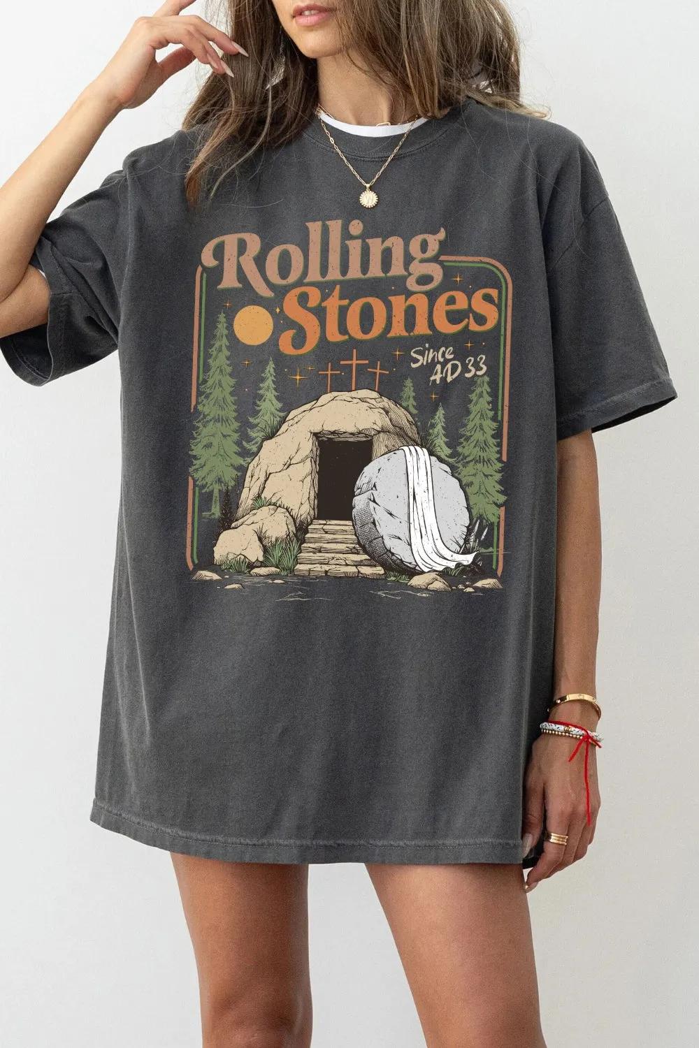 Rolling Stones Since AD 33 Tee For Women sold by Fancy Tees