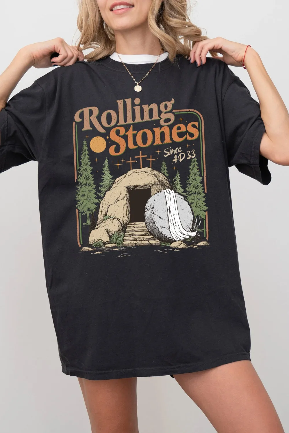 Rolling Stones Since AD 33 Tee For Women sold by Fancy Tees product image thumbnail 3