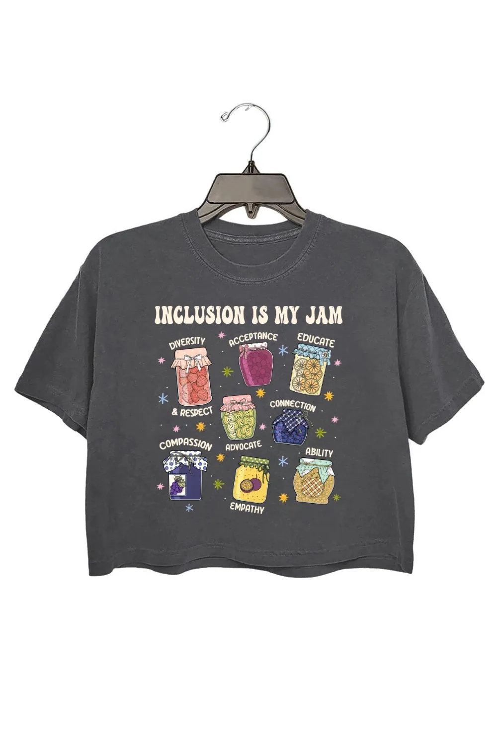 Inclusion Is My Jam Crop Top For Women sold by Fancy Tees