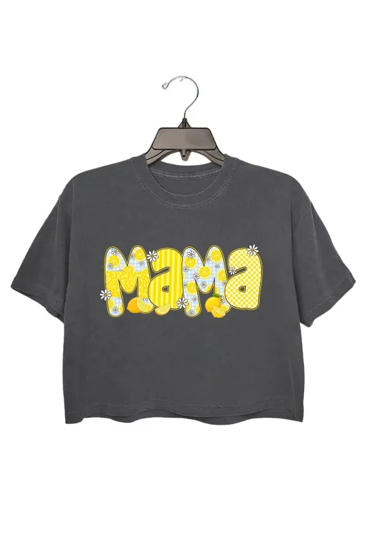 Preppy Mama Lemon Crop Top For Women sold by Fancy Tees