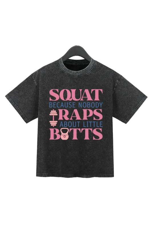 Squad Because Nobody Raps Washed Crop Top For Women sold by Fancy Tees