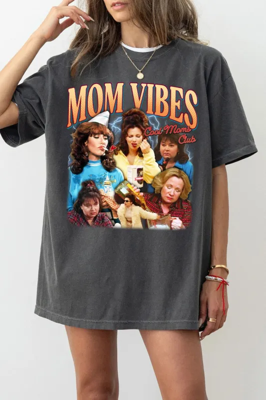90’S Mom Vibes Cool Moms Club Tee For Women sold by Fancy Tees