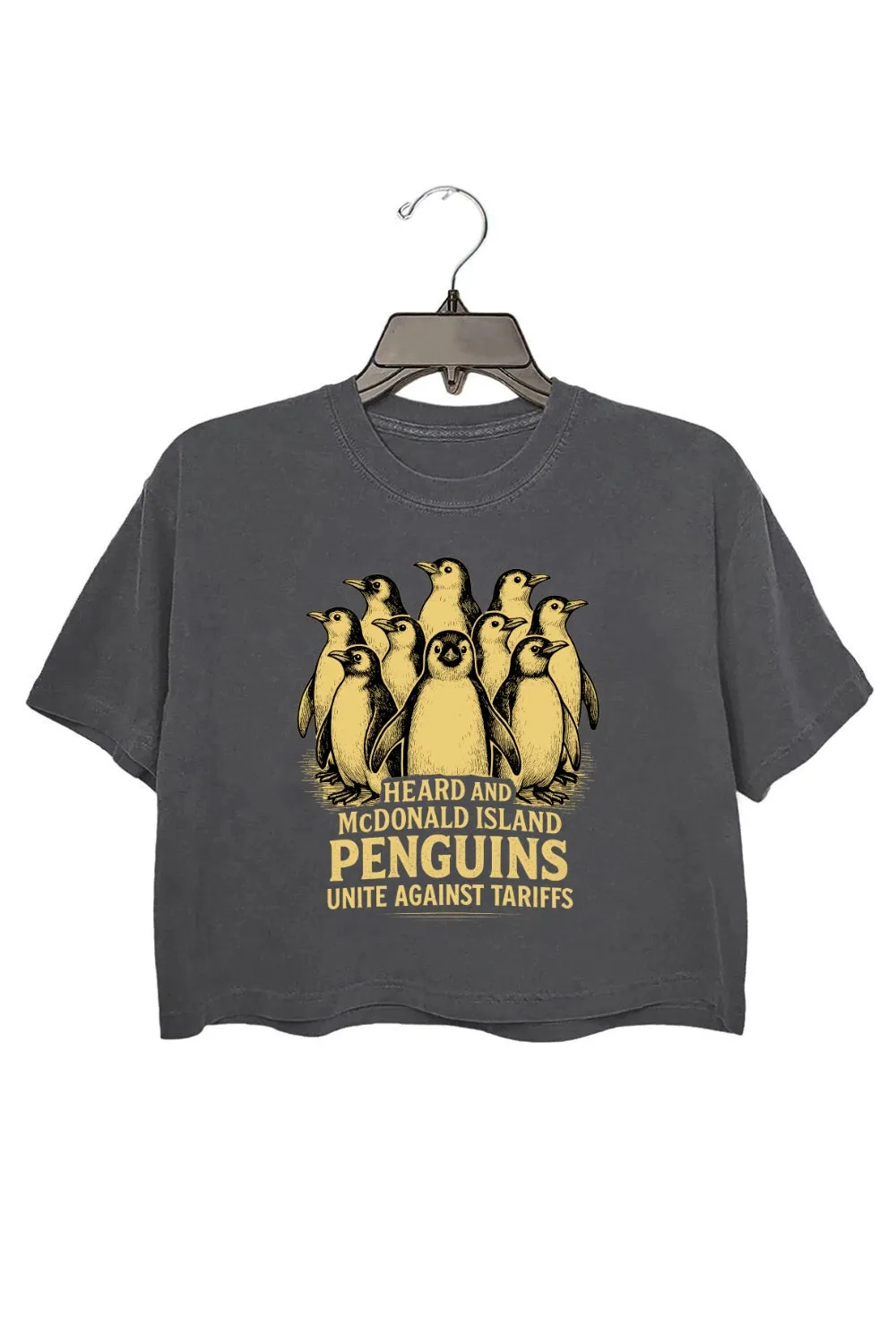 Penguin Resistance Crop Top For Women sold by Fancy Tees