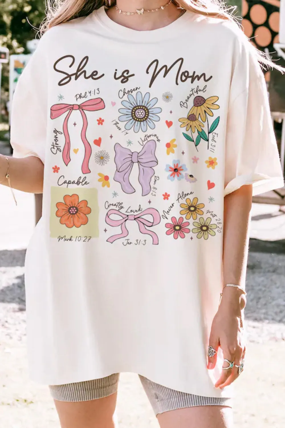 She is Mom Coquette Tee For Women sold by Fancy Tees