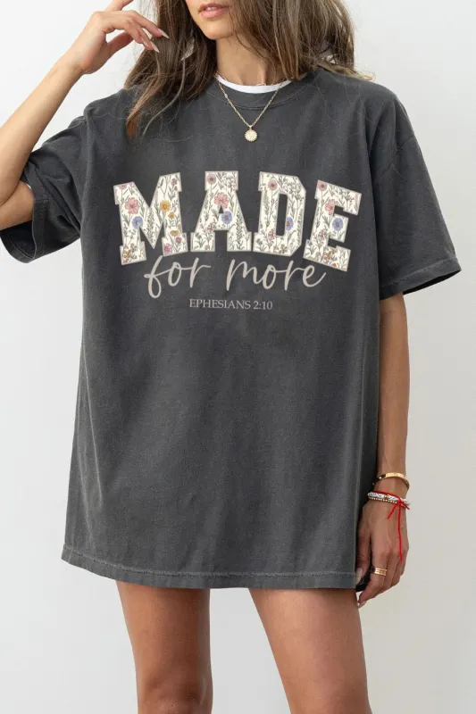 Made For More Bible Verse Tee For Women sold by Fancy Tees