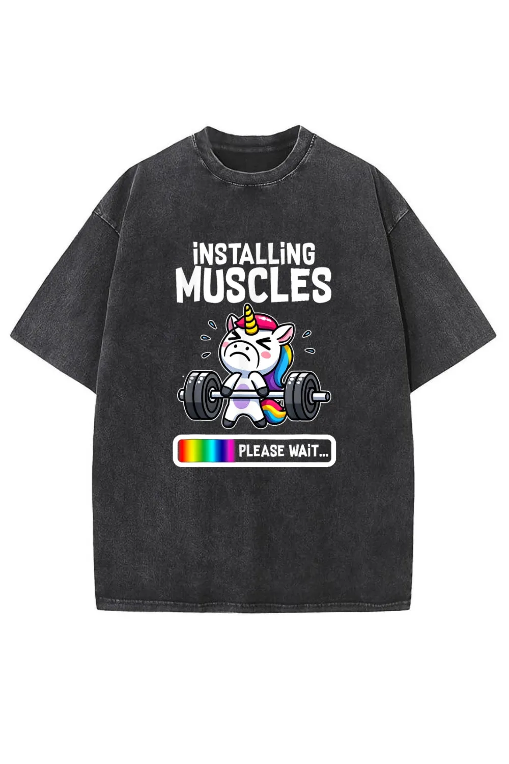 Installing Muscles Gym Washed Tee sold by Fancy Tees