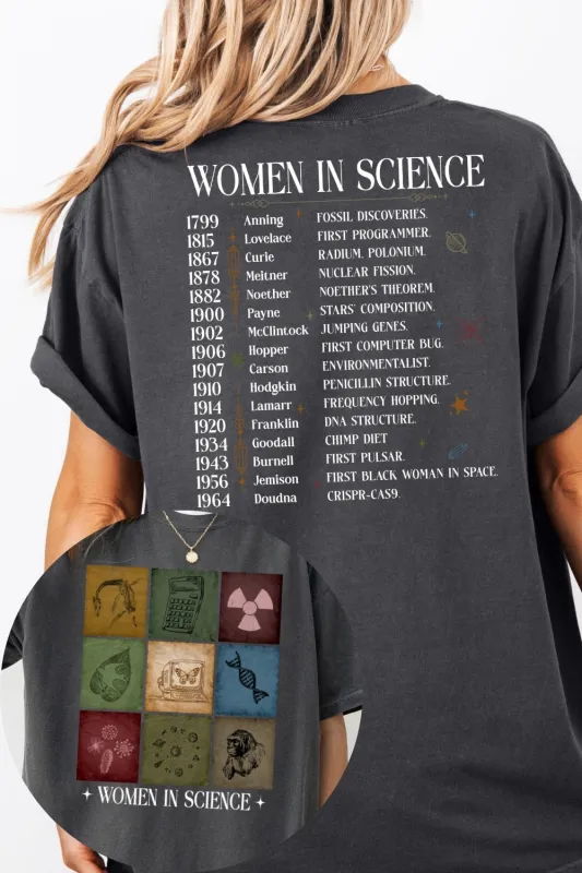 Women In Science Feminist Tee For Women sold by Fancy Tees