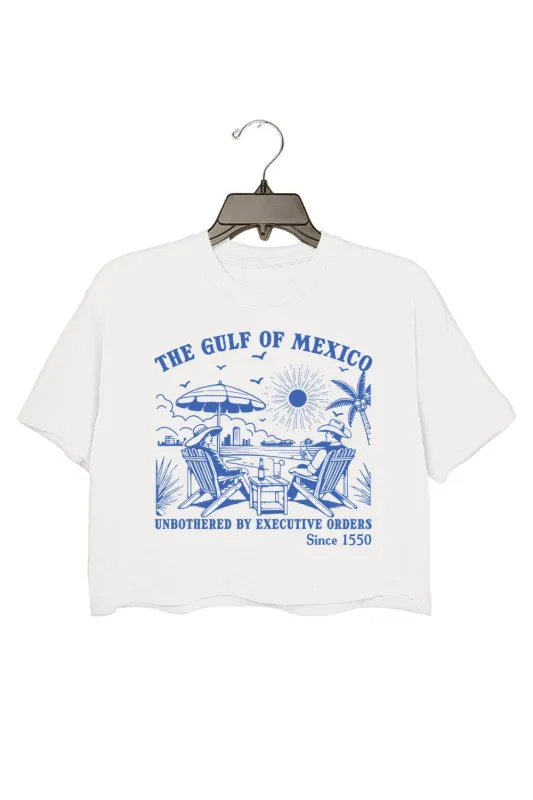 Gulf Of Mexico FDT Beach Lover Crop Top For Women sold by Fancy Tees