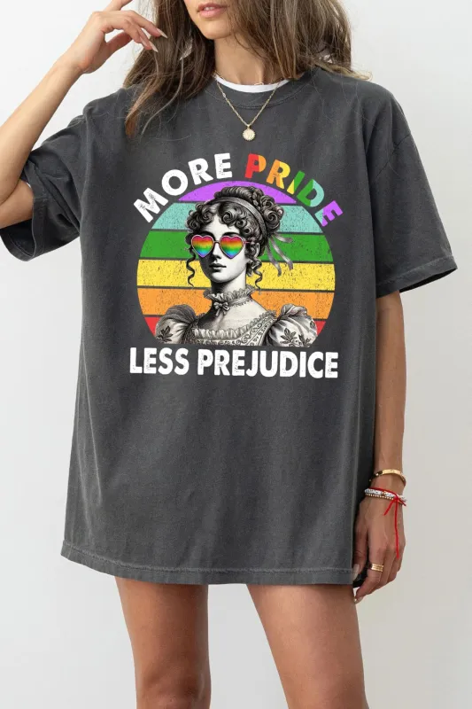 More Pride Less Prejudice Tee For Women sold by Fancy Tees