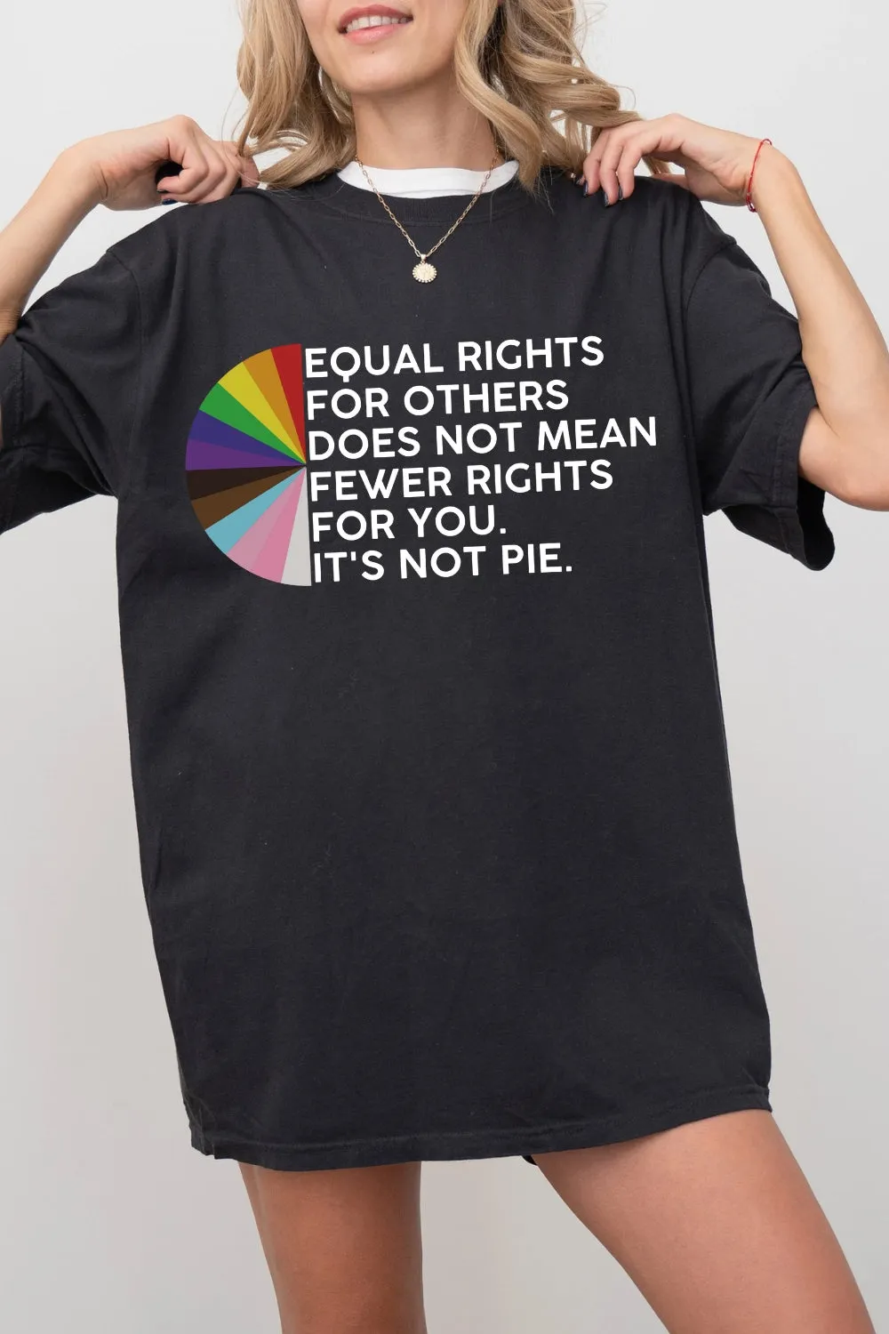 Equal Rights Is Not A Pie Tee For Women sold by Fancy Tees product image thumbnail 3