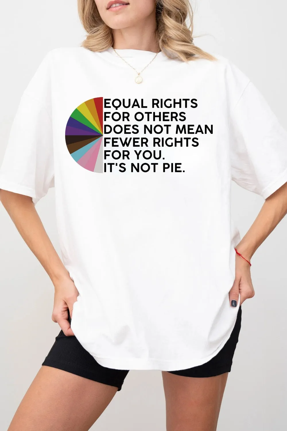 Equal Rights Is Not A Pie Tee For Women sold by Fancy Tees product image thumbnail 2