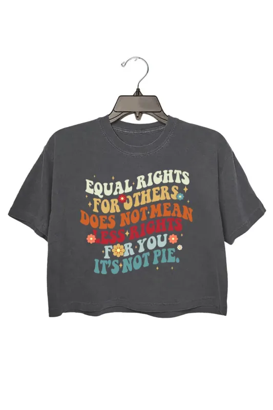 Equal Rights Rainbow Flowers Crop Top For Women sold by Fancy Tees