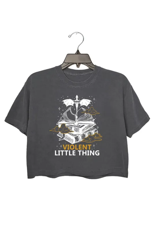 Violent Little Thing Crop Top For Women made by Fancy Tees
