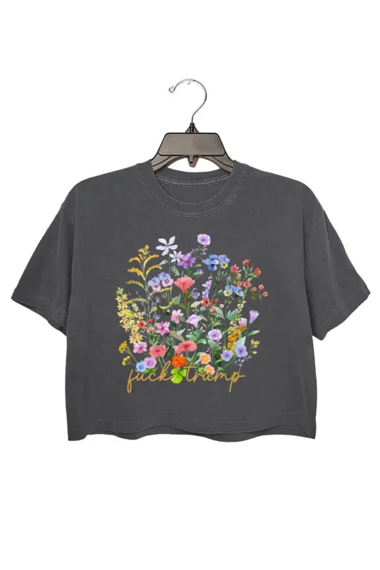 Subtle FDT Ditsy Floral Crop Top For Women sold by Fancy Tees