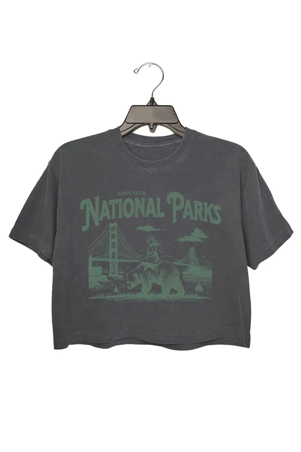 Save Our National Parks Crop Top For Women sold by Fancy Tees