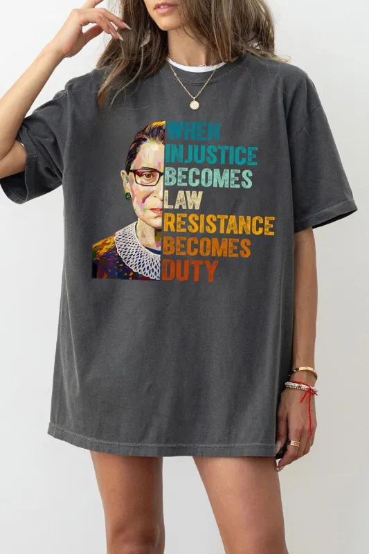 When Injustice Becomes Law Women's Right Tee For Women sold by Fancy Tees