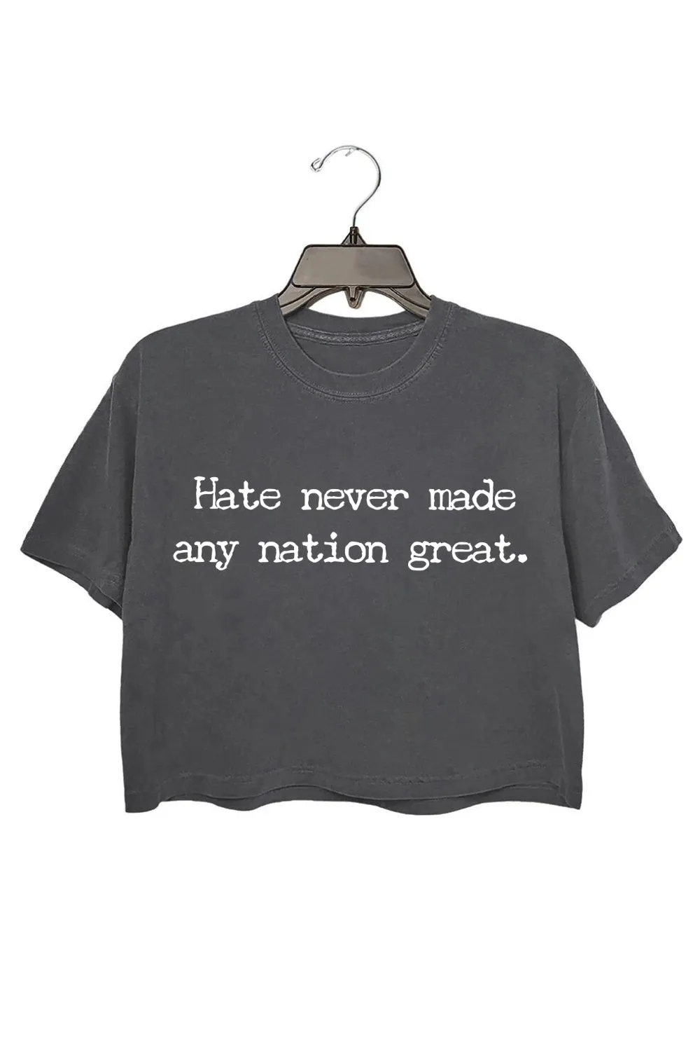 Hate Never Made Any Nation Great Crop Top For Women sold by Fancy Tees