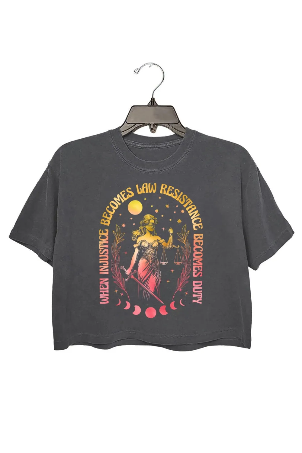 When Injustice Becomes Law Equality Activism Crop Top For Women sold by Fancy Tees