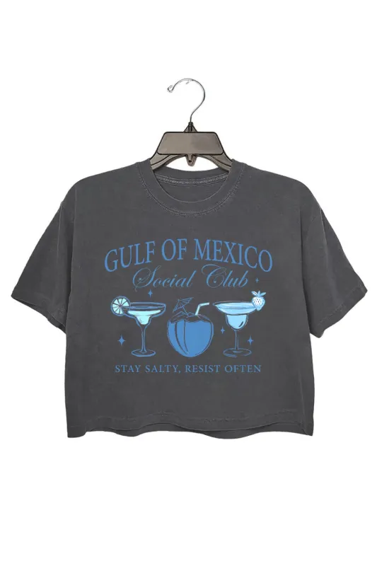 Gulf Of Mexico Social Club FDT Crop Top For Women sold by Fancy Tees