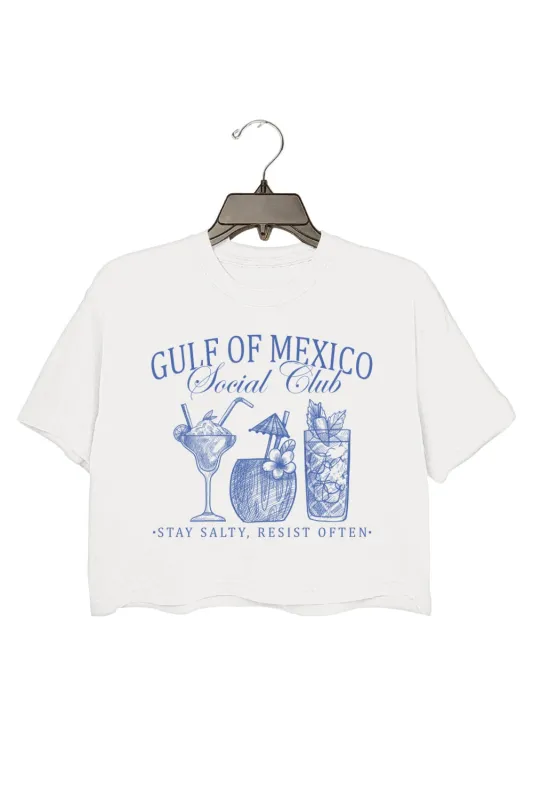 Gulf Of Mexico Social Club Funny Crop Top For Women sold by Fancy Tees