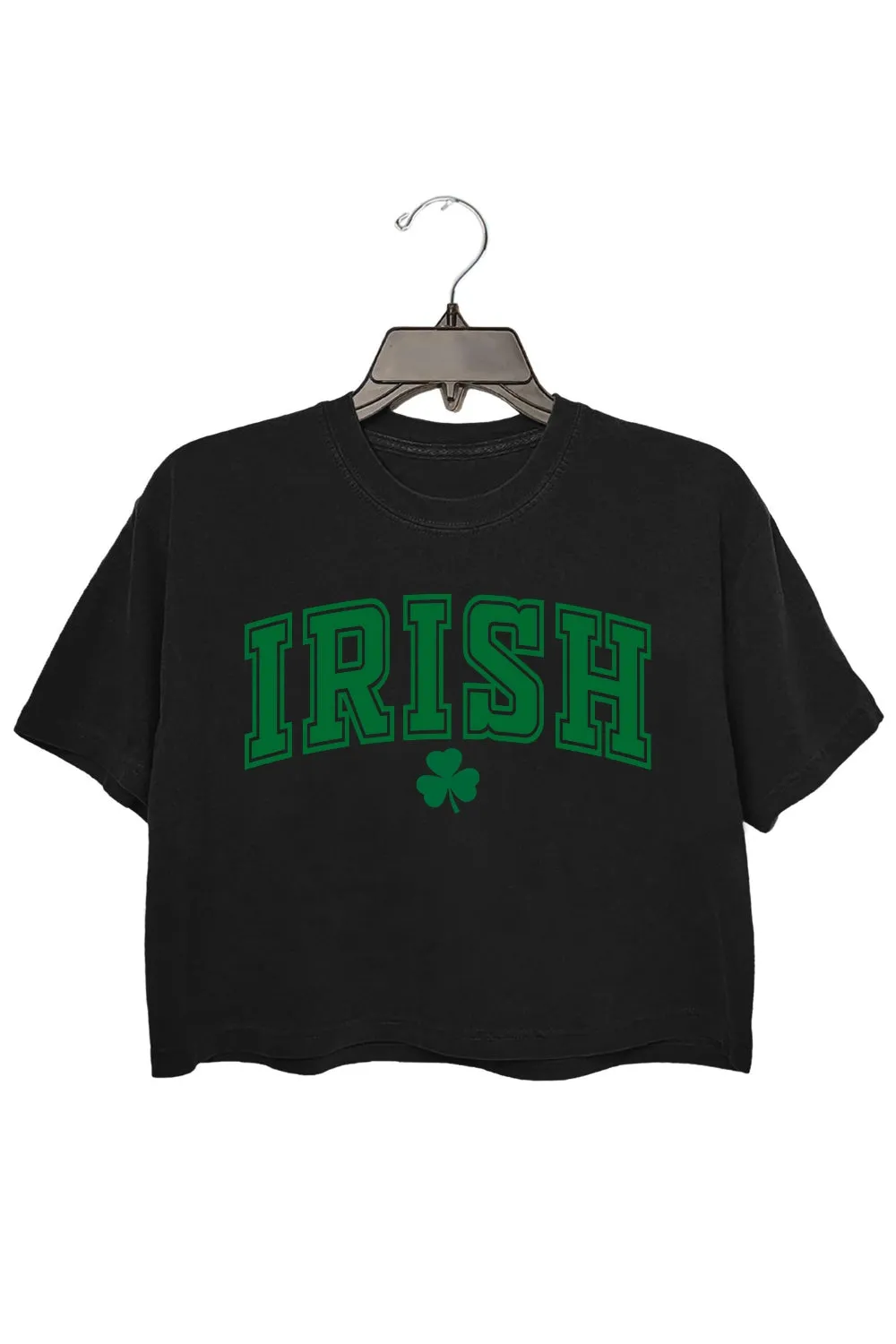 Irish Lucky St Patricks Day Crop Top For Women sold by Fancy Tees product image thumbnail 3