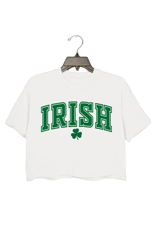Irish Lucky St Patricks Day Crop Top For Women sold by Fancy Tees
