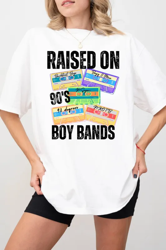 Raised On 90s Boy Bands Tee For Women sold by Fancy Tees