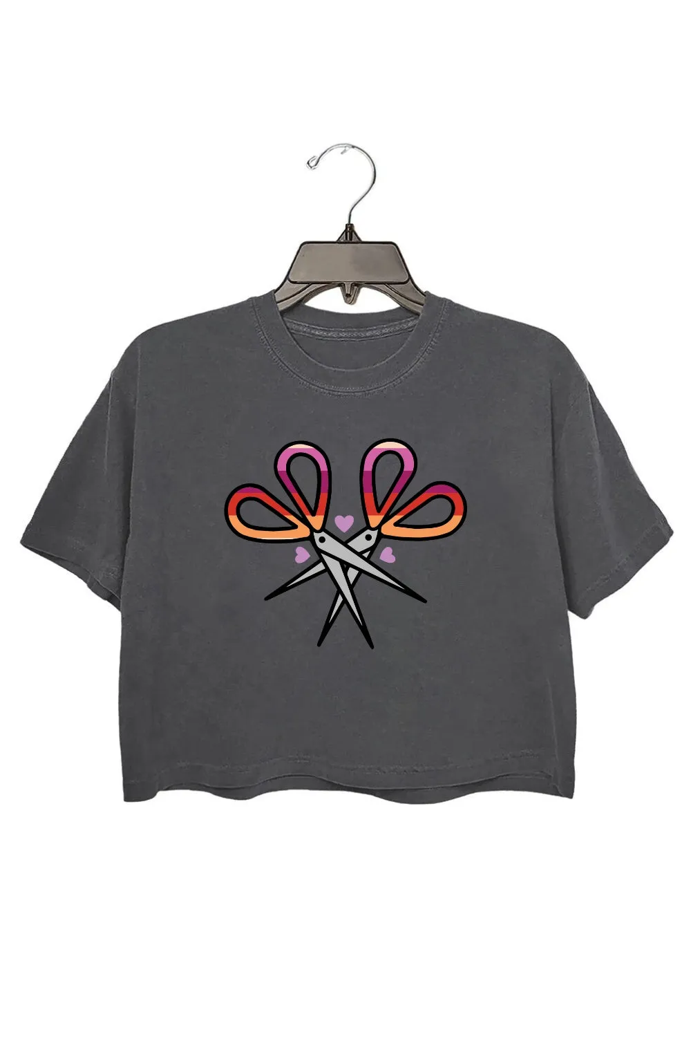 Lesbian Scissors WLW Crop Top For Women sold by Fancy Tees