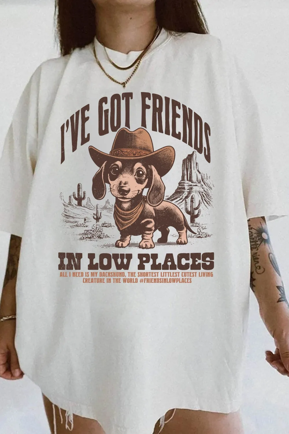 Got Firends In Low Places Tee For Women sold by Fancy Tees