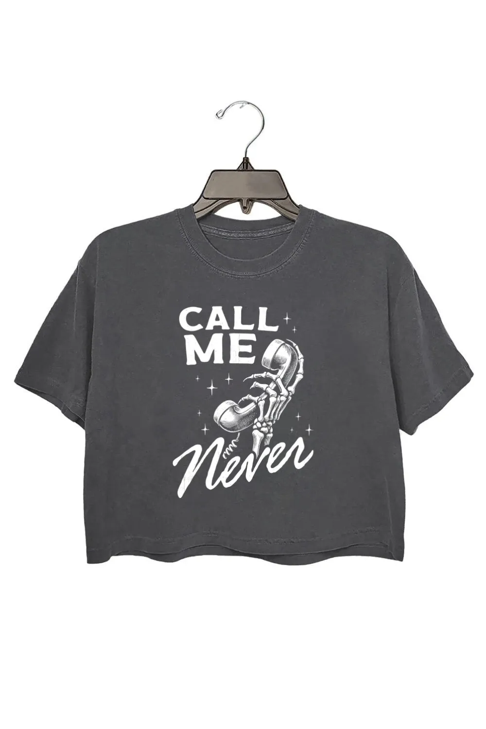Call Me Never Crop Top For Women sold by Fancy Tees